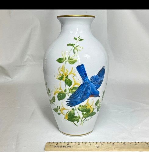 Franklin mint bluebirds - bluebirds, of