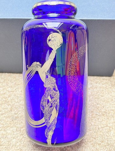 Erte fireflies glass vase - glass,